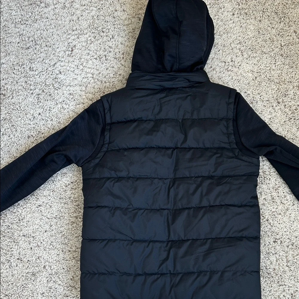 NWT Old Navy Kids Black Hooded Jacket, Size L (10-12) - Picture 8 of 9